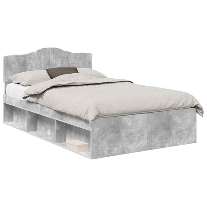 Struttura del letto Calcestruzzo 120 x 200 cm Pino massello | homemem39