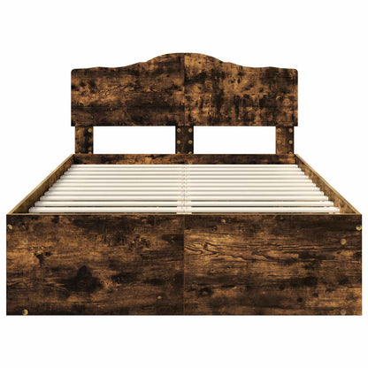 Struttura del letto Rovere fumé 120 x 200 cm Pino massello | homemem39