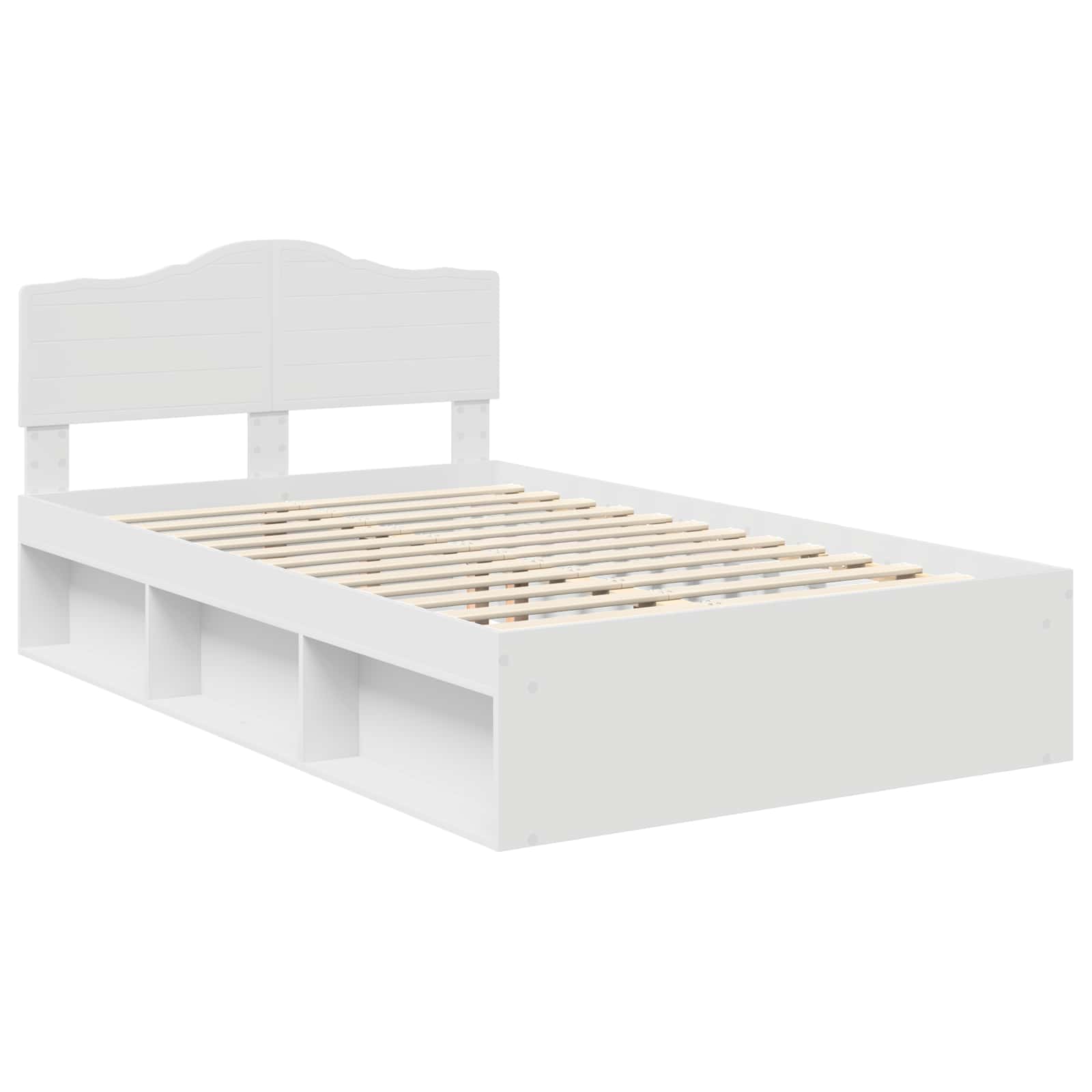 Struttura del letto Bianco 120 x 190 cm Pino massello | homemem39