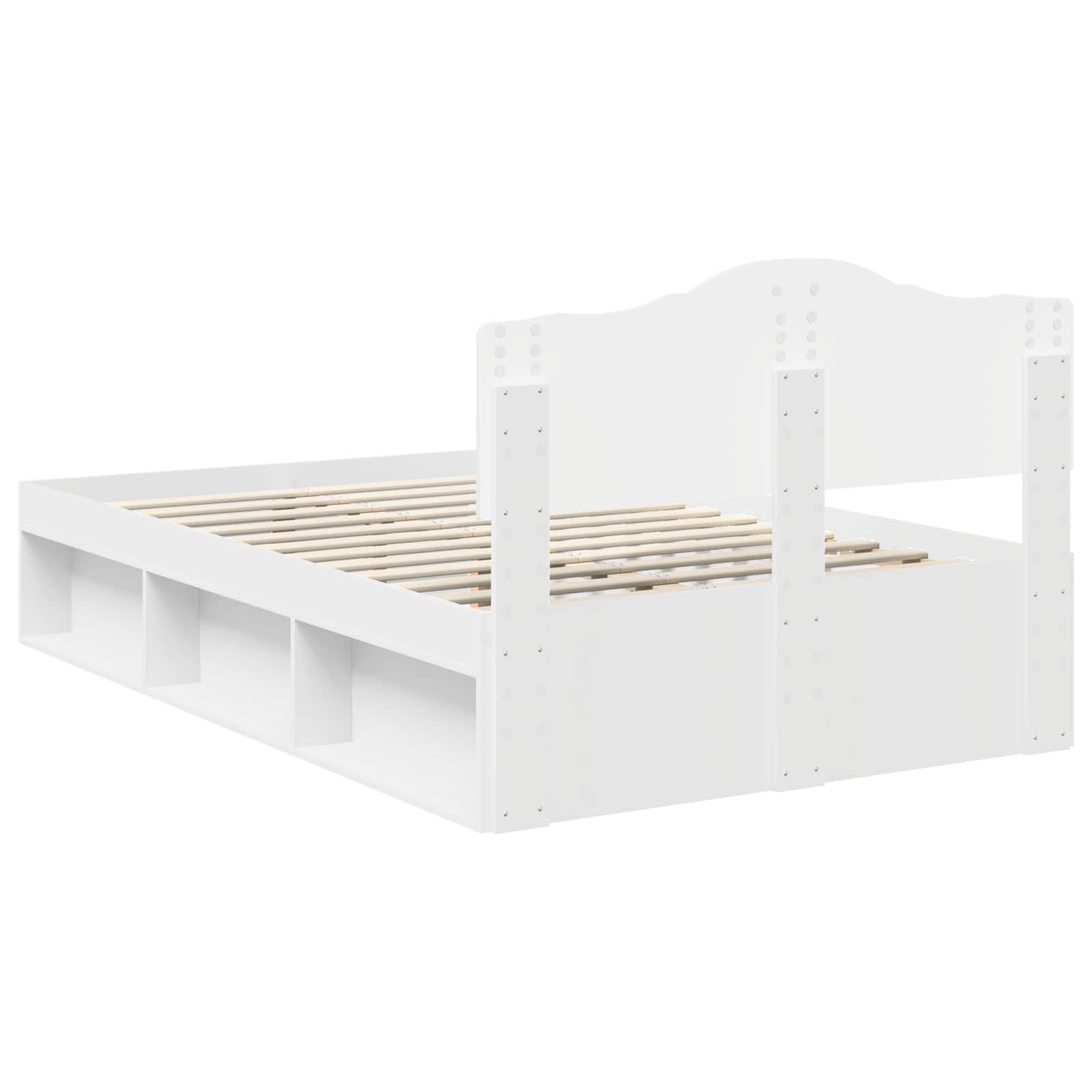 Struttura del letto Bianco 120 x 190 cm Pino massello | homemem39