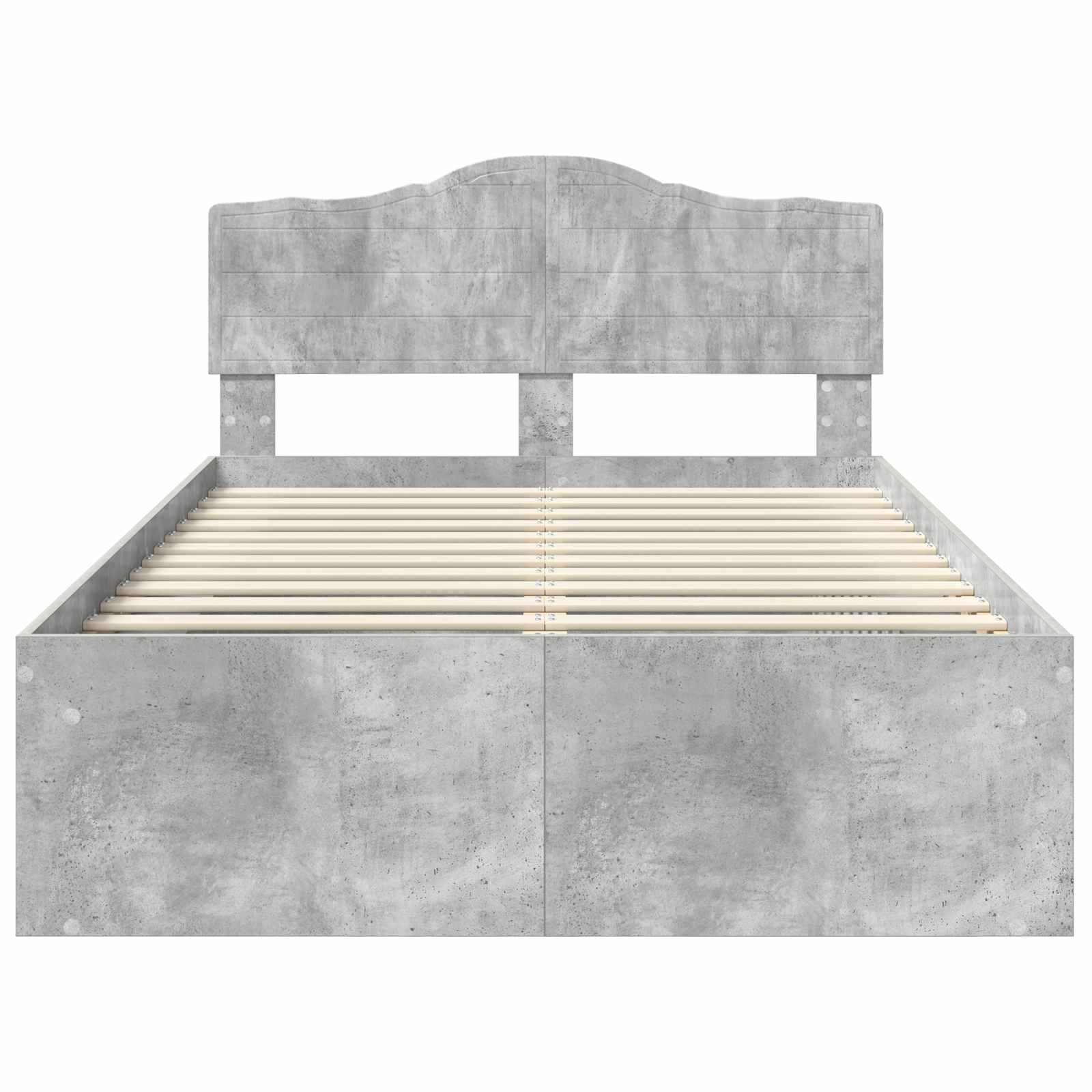 Struttura del letto Calcestruzzo 120 x 190 cm Pino massello | homemem39