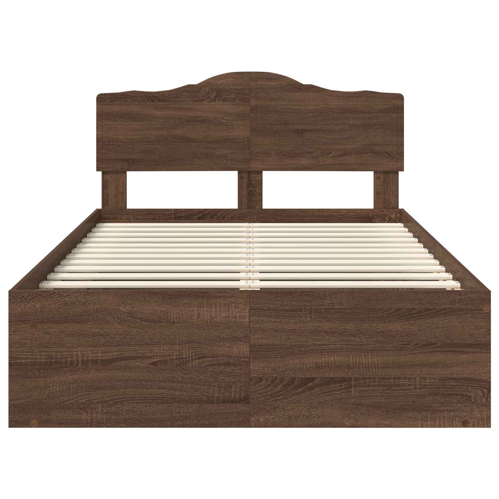 Struttura del letto Rovere Marrone 120 x 190 cm Pino massello | homemem39