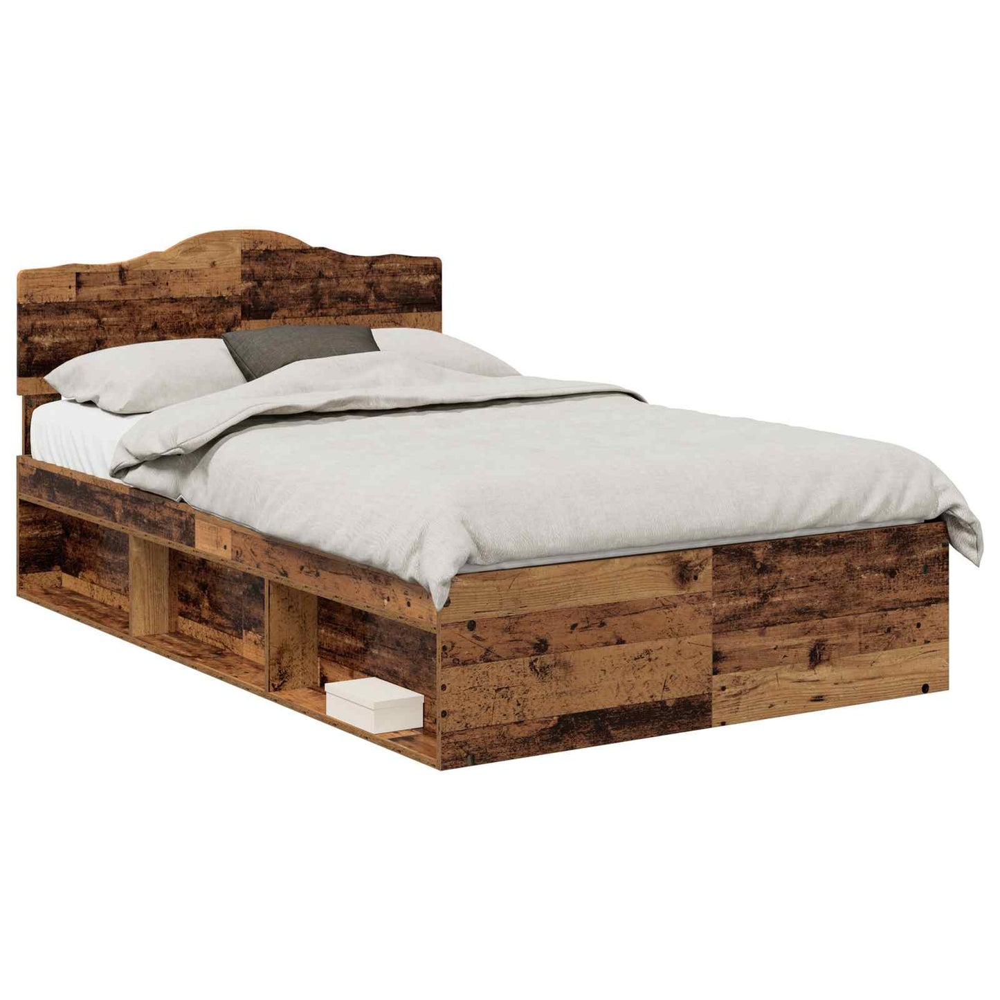 Struttura del letto Legno vecchio 120 x 190 cm Pino massello | homemem39