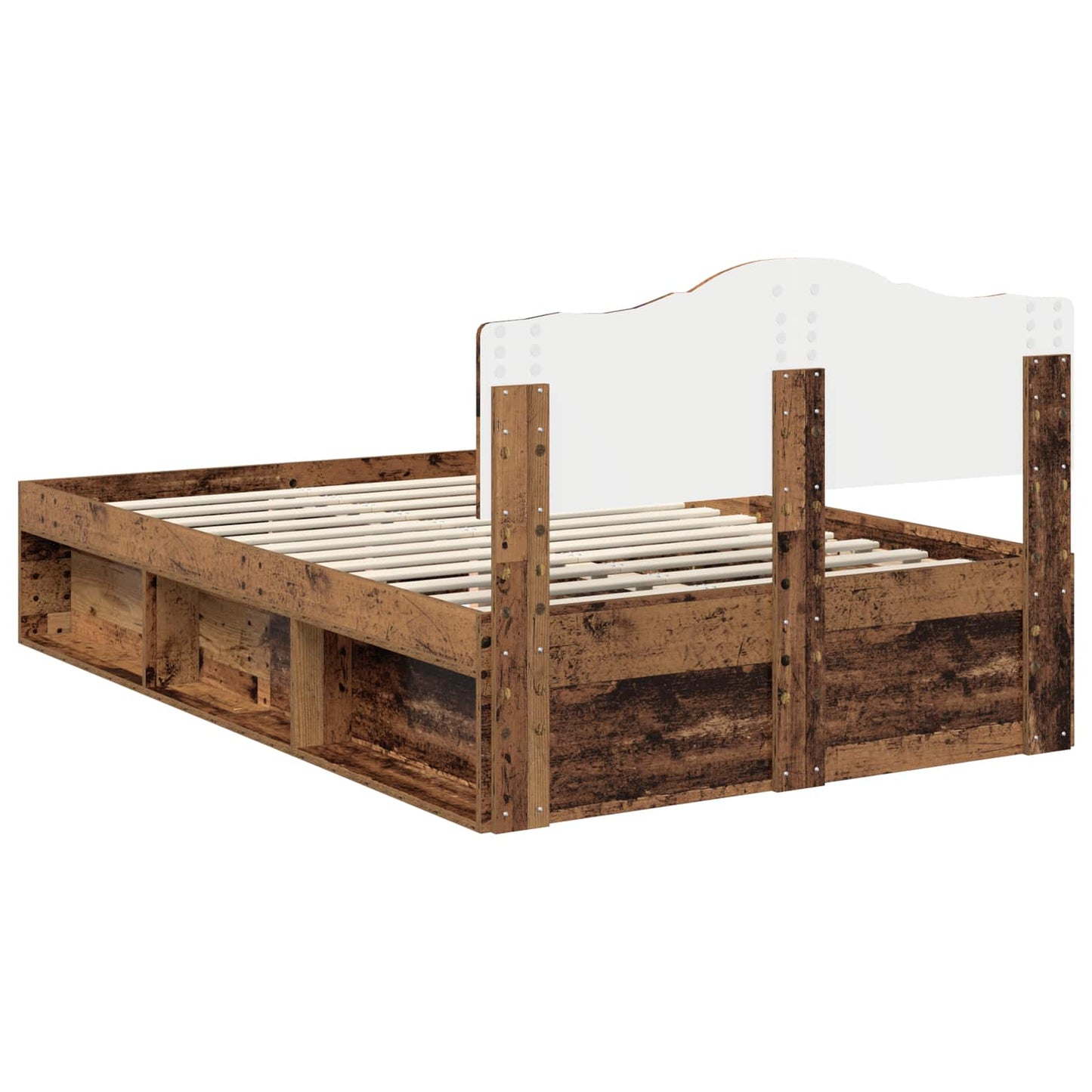 Struttura del letto Legno vecchio 120 x 190 cm Pino massello | homemem39