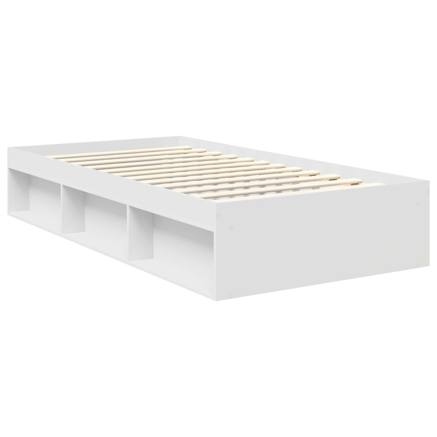 Struttura del letto Bianco 100 x 200 cm Pino massello | homemem39