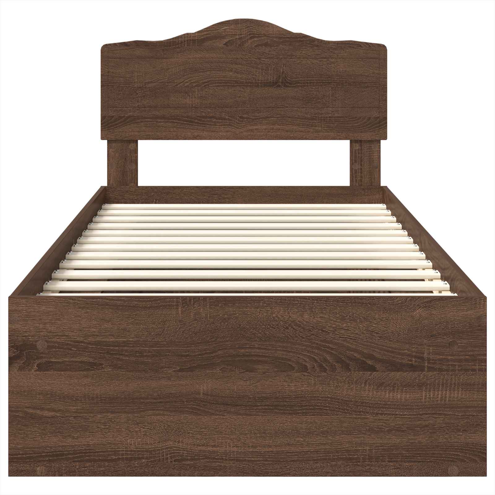Struttura del letto Rovere Marrone 100 x 200 cm Pino massello | homemem39