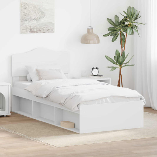 Struttura del letto Bianco 90 x 200 cm Pino massello | homemem39