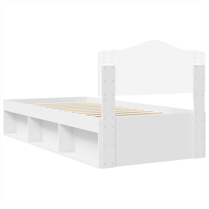 Struttura del letto Bianco 90 x 200 cm Pino massello | homemem39