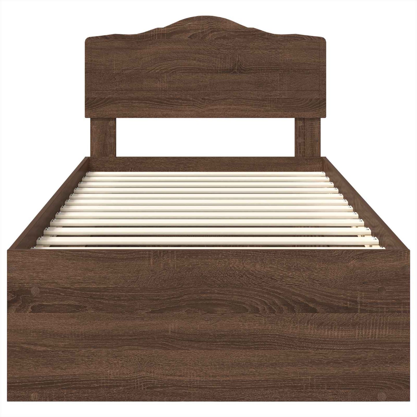 Struttura del letto Rovere Marrone 90 x 200 cm Pino massello | homemem39