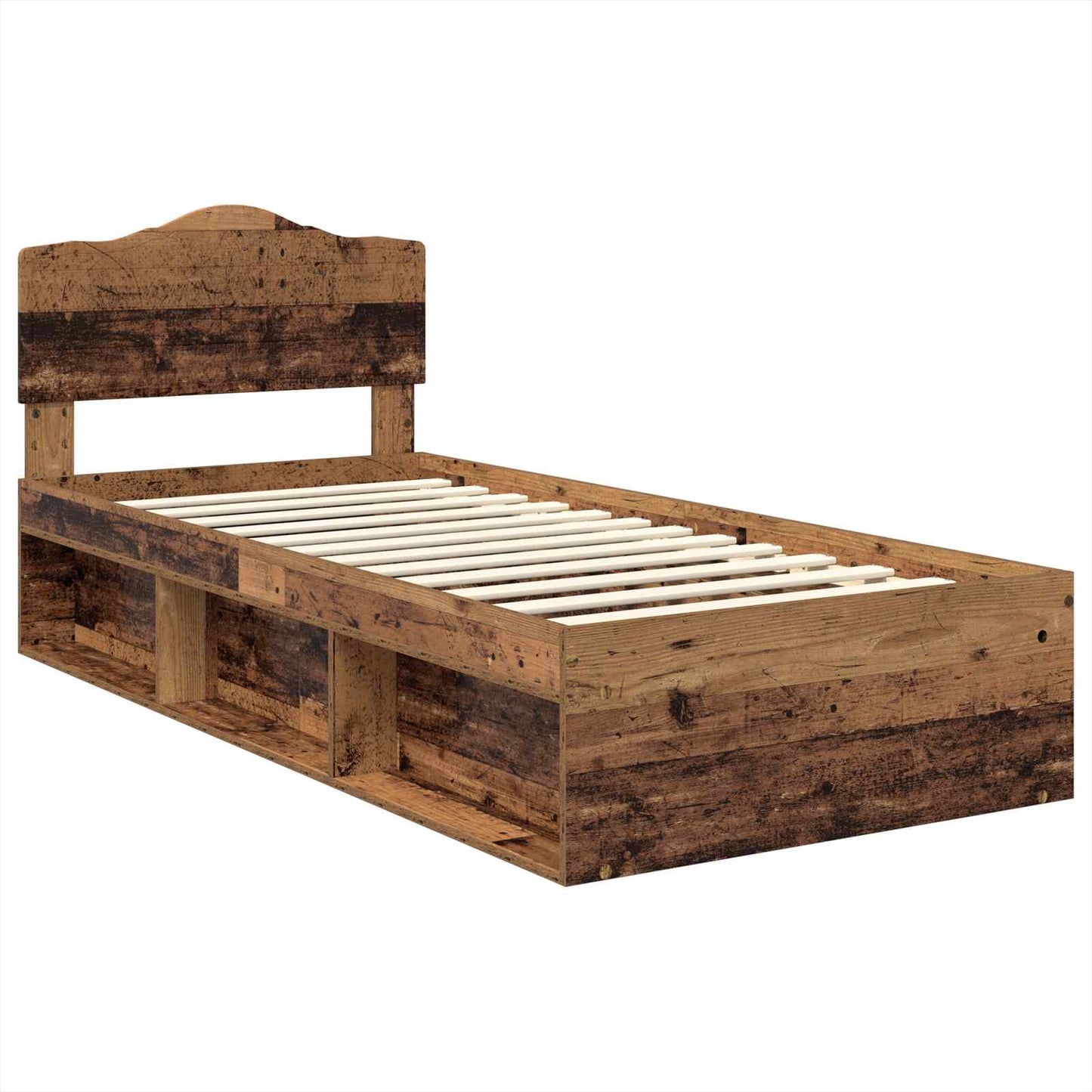 Struttura del letto Legno vecchio 90 x 200 cm Pino massello | homemem39