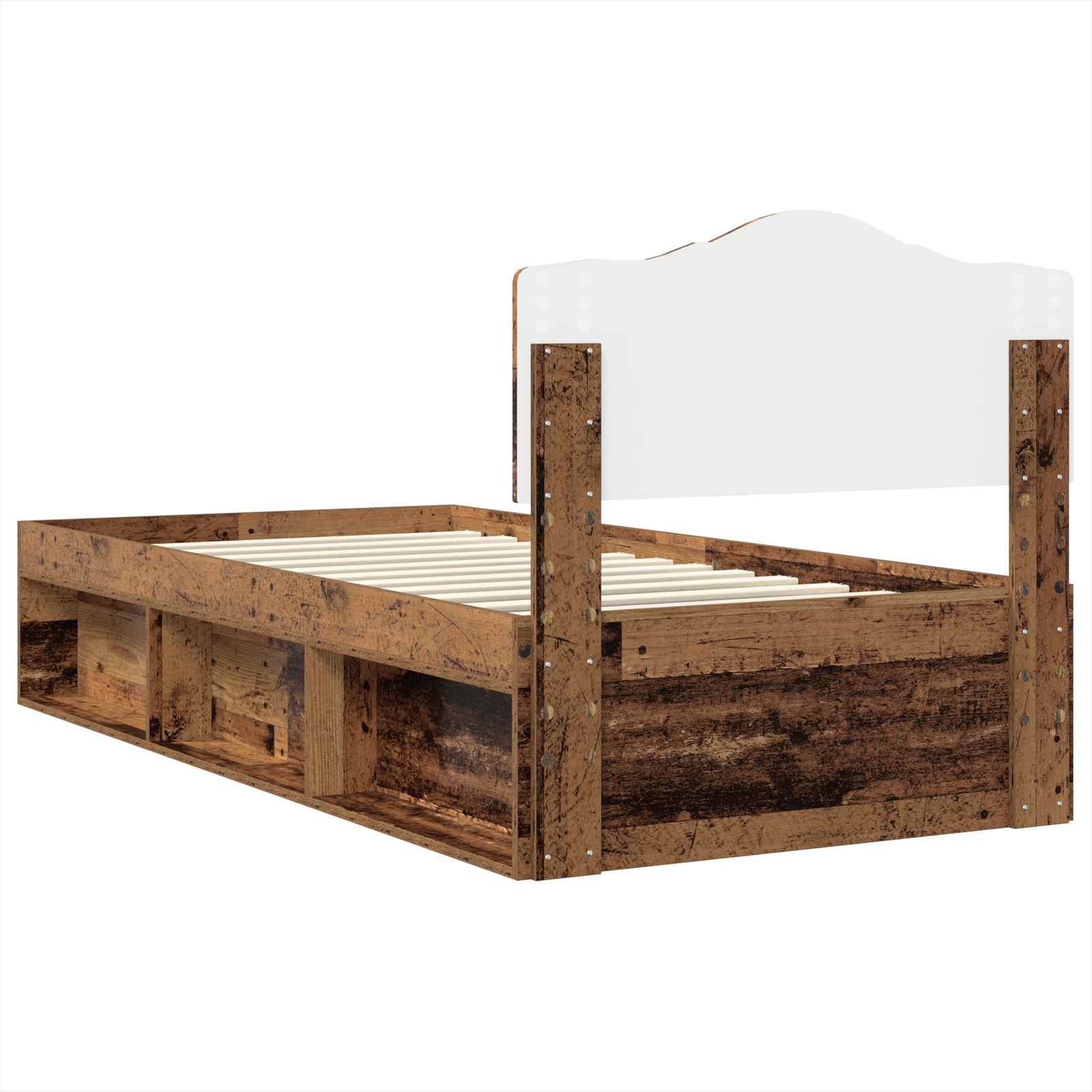 Struttura del letto Legno vecchio 90 x 200 cm Pino massello | homemem39