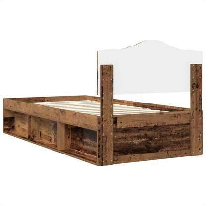 Struttura del letto Legno vecchio 90 x 200 cm Pino massello | homemem39