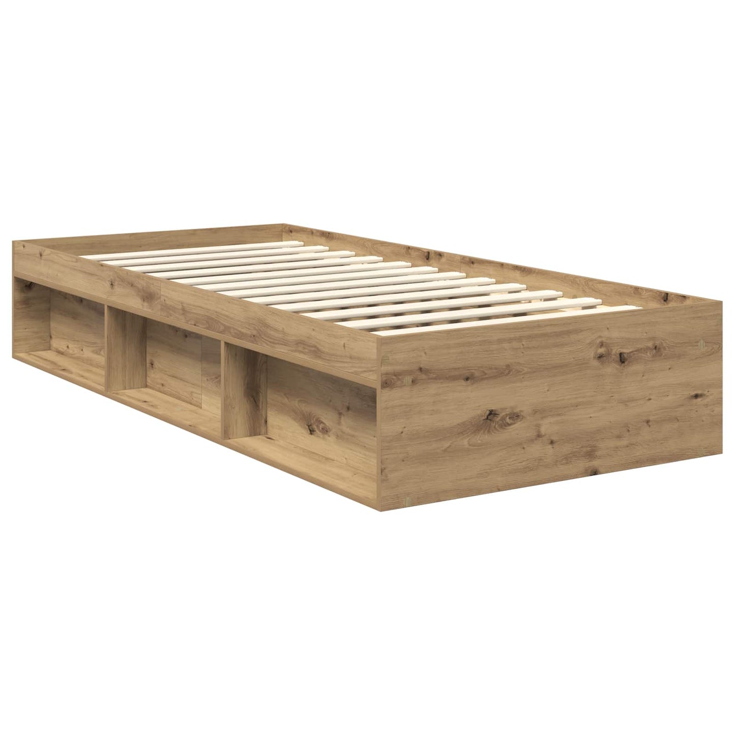 Struttura del letto con testiera Rovere Artigianale 90 x 200 cm | homemem39