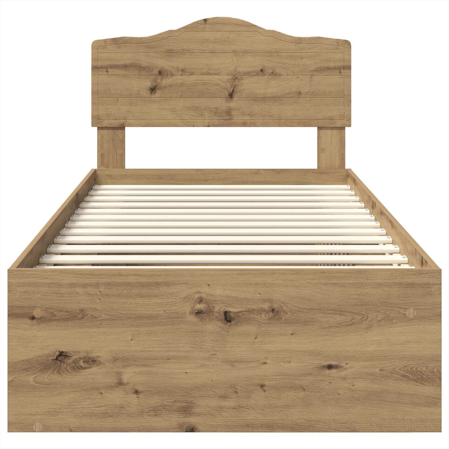 Struttura del letto con testiera Rovere Artigianale 90 x 200 cm | homemem39