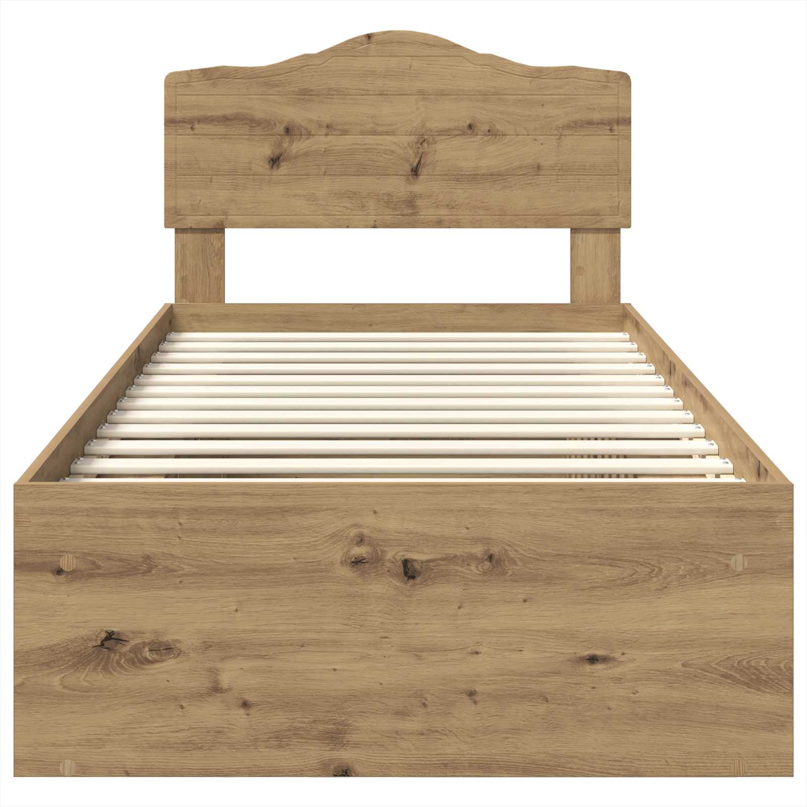Struttura del letto con testiera Rovere Artigianale 90 x 200 cm | homemem39
