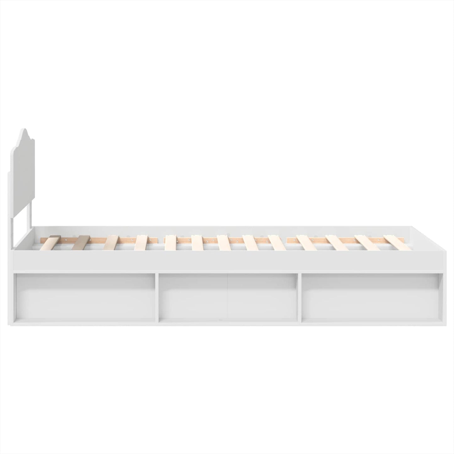 Struttura del letto Bianco 90 x 190 cm Pino massello | homemem39