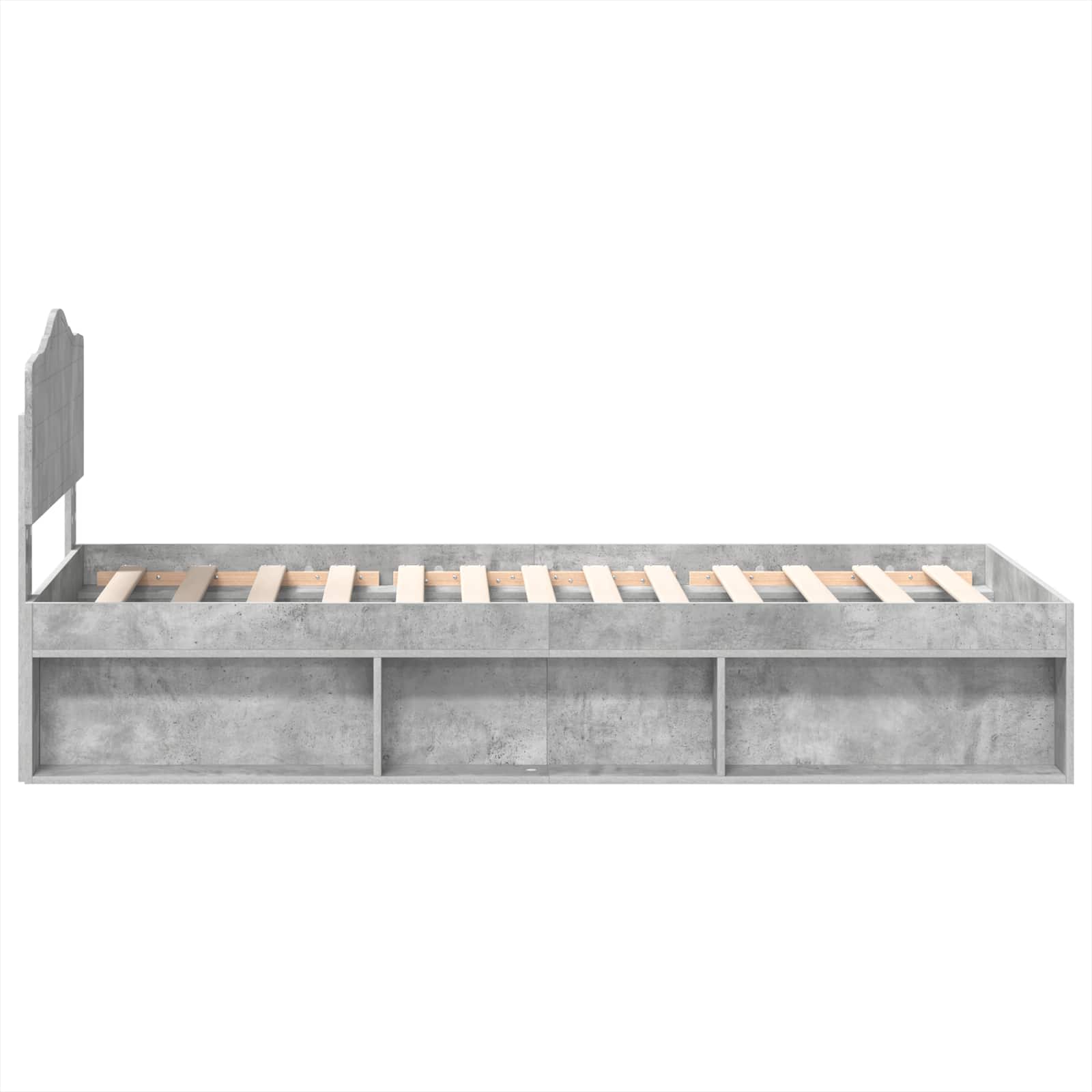 Struttura del letto Grigio Concretè 90 x 190 cm Pino massello | homemem39
