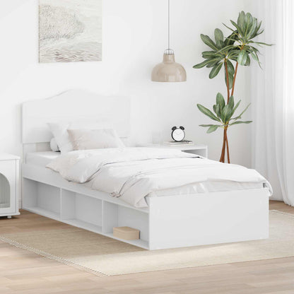 Struttura del letto Bianco 75 x 190 cm Pino massello | homemem39