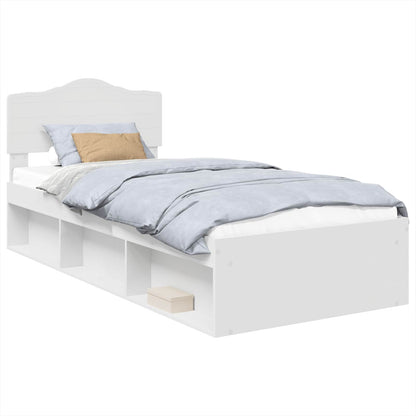 Struttura del letto Bianco 75 x 190 cm Pino massello | homemem39