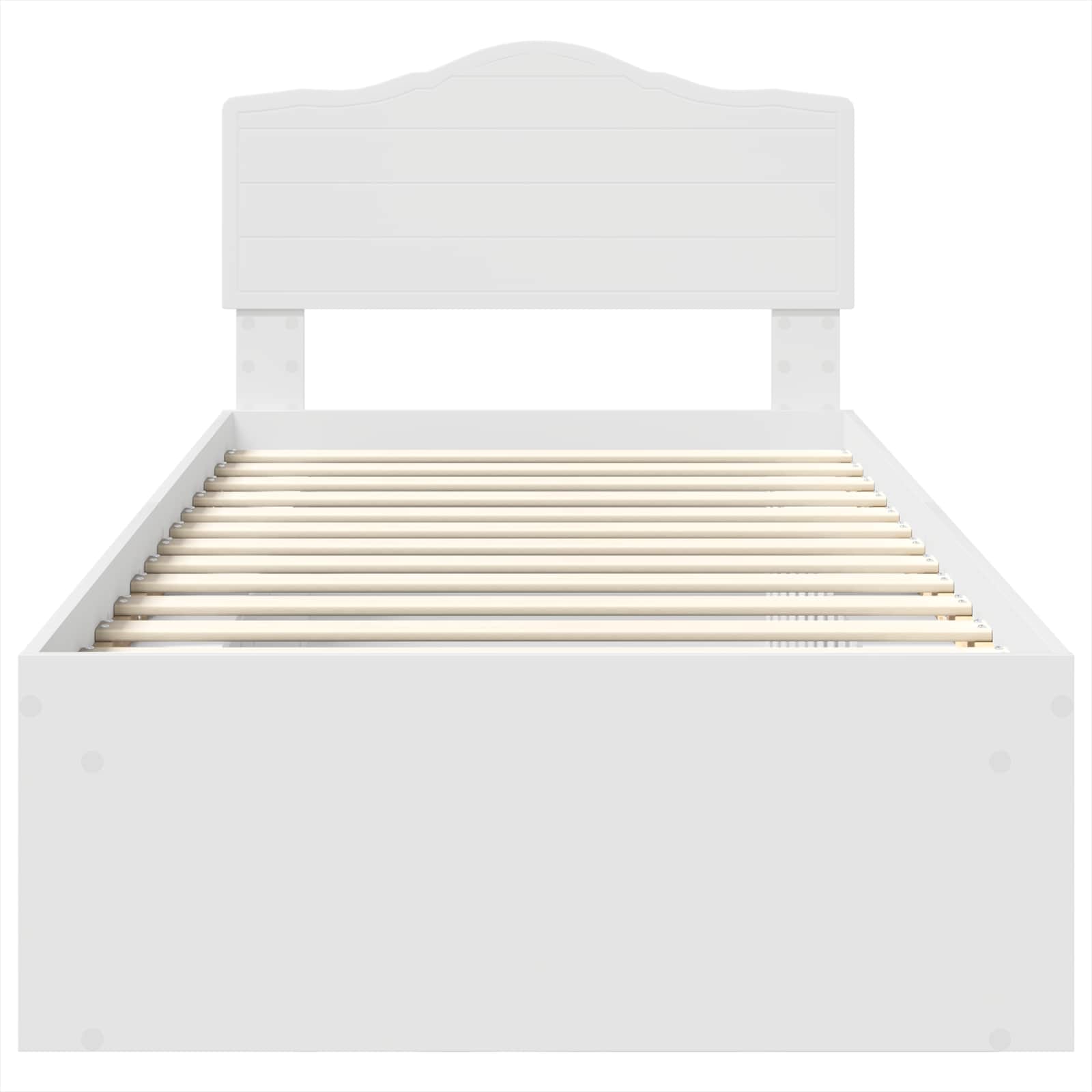 Struttura del letto Bianco 75 x 190 cm Pino massello | homemem39