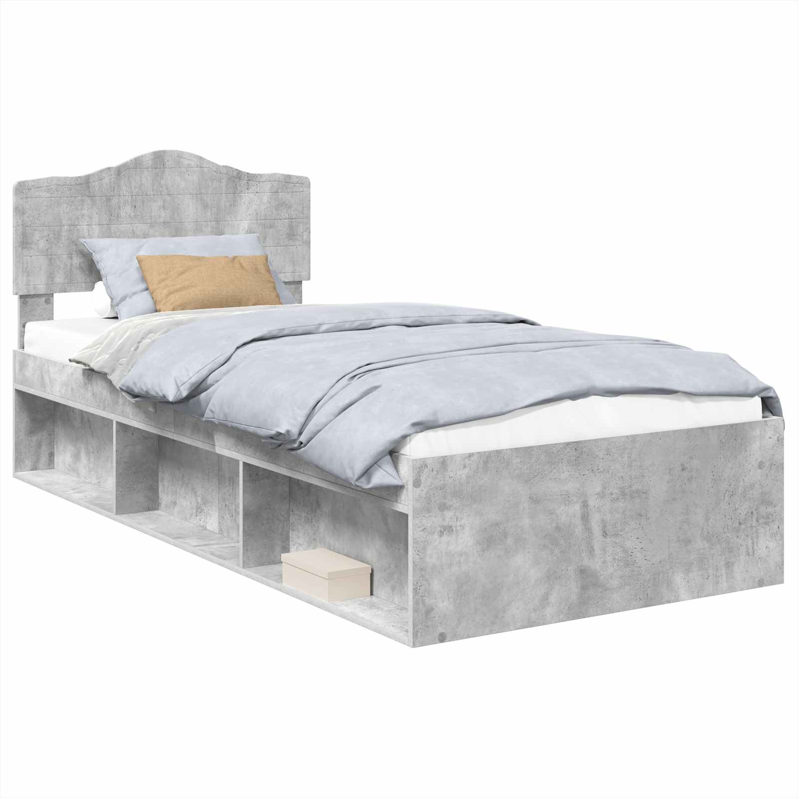 Struttura del letto Grigio Concretè 75 x 190 cm Pino massello | homemem39