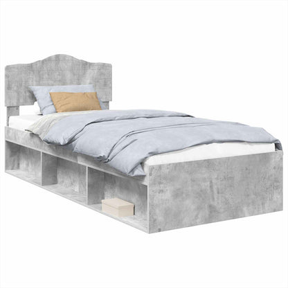 Struttura del letto Grigio Concretè 75 x 190 cm Pino massello | homemem39