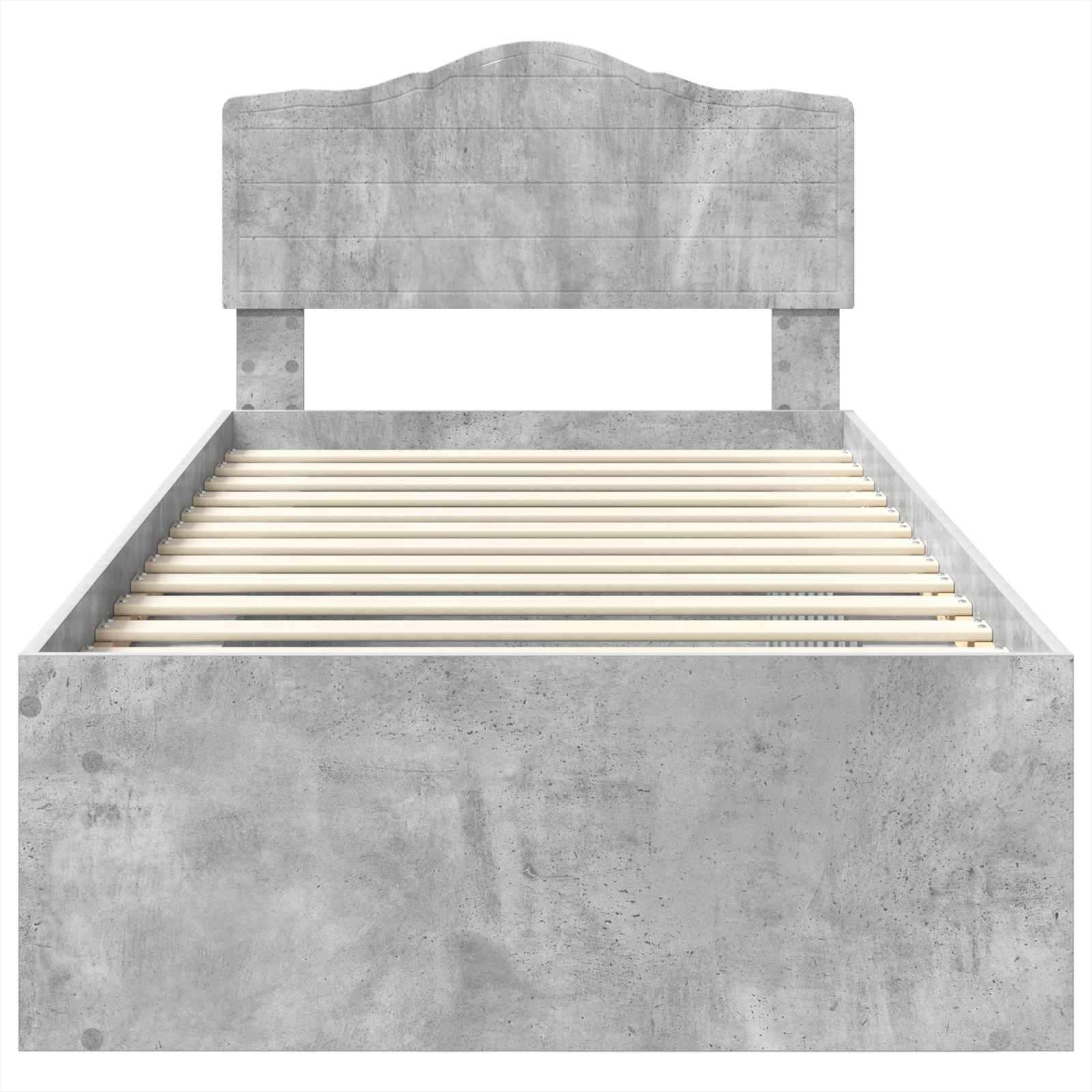Struttura del letto Grigio Concretè 75 x 190 cm Pino massello | homemem39