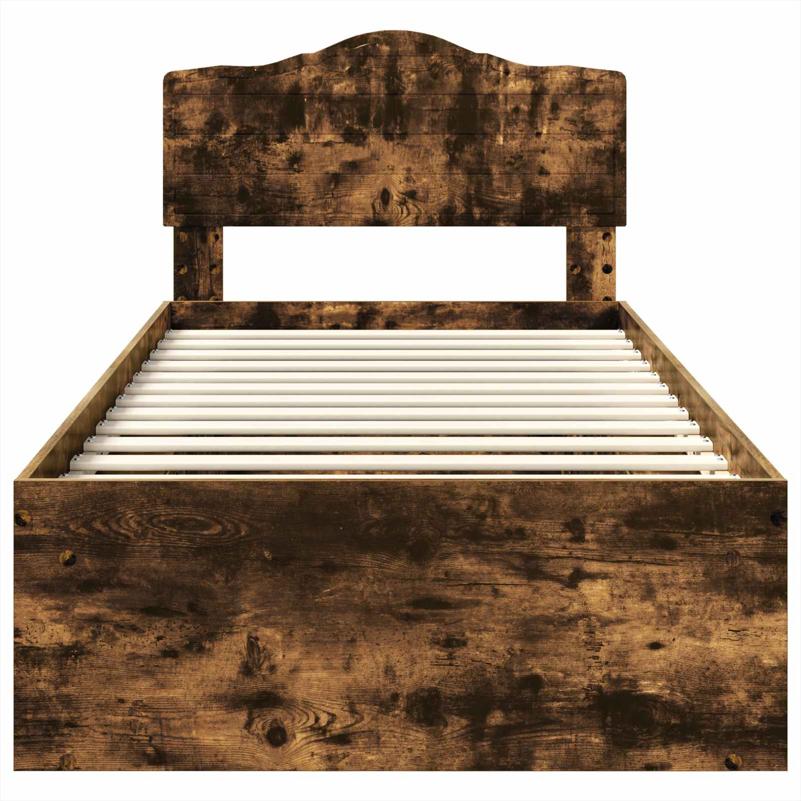 Struttura del letto Rovere fumé 75 x 190 cm Pino massello | homemem39
