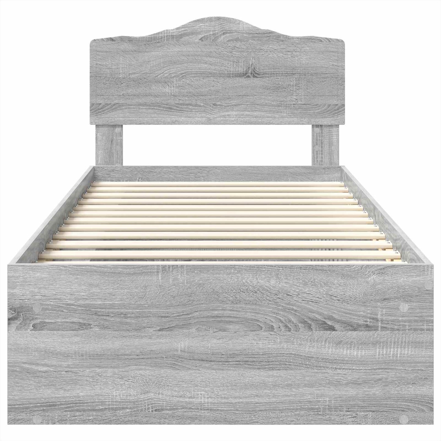 Struttura del letto Grigio Sonoma 75 x 190 cm Pino massello | homemem39