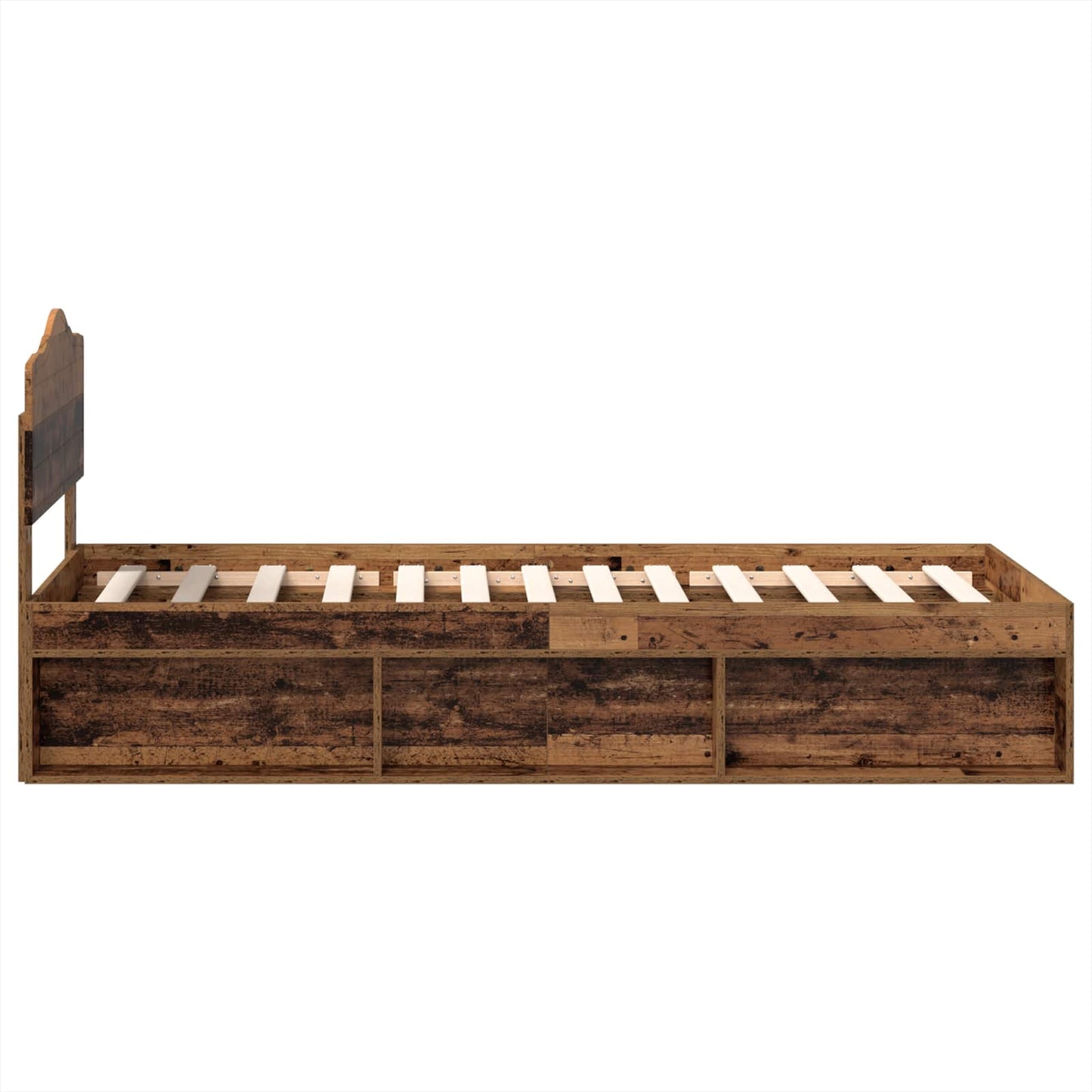 Struttura del letto Legno vecchio 75 x 190 cm Pino massello