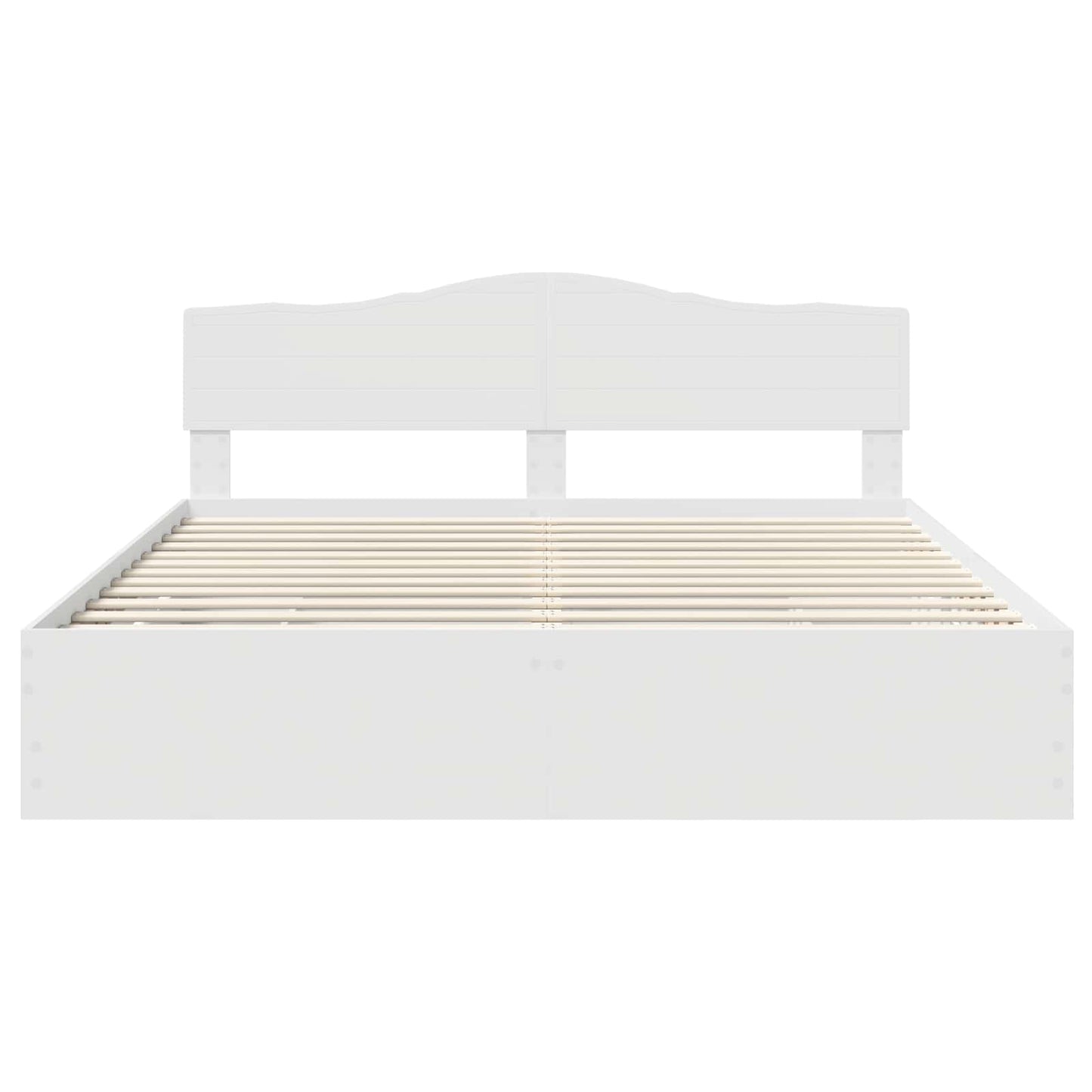 Struttura del letto Bianco 200 x 200 cm Legno Ingegnerizzato | homemem39