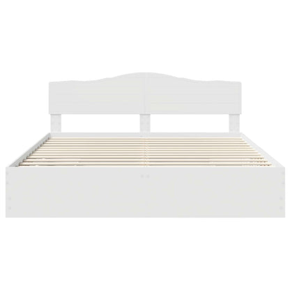 Struttura del letto Bianco 200 x 200 cm Legno Ingegnerizzato | homemem39