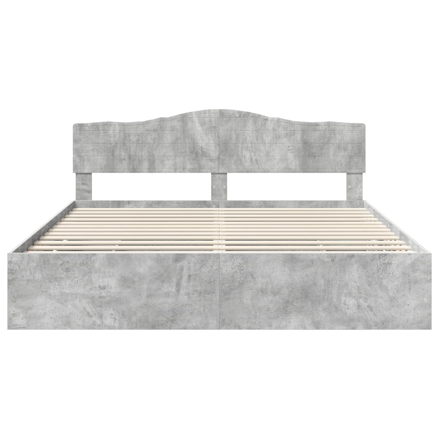 Struttura del letto con cassetto Grigio cemento 200 x 200 cm | homemem39
