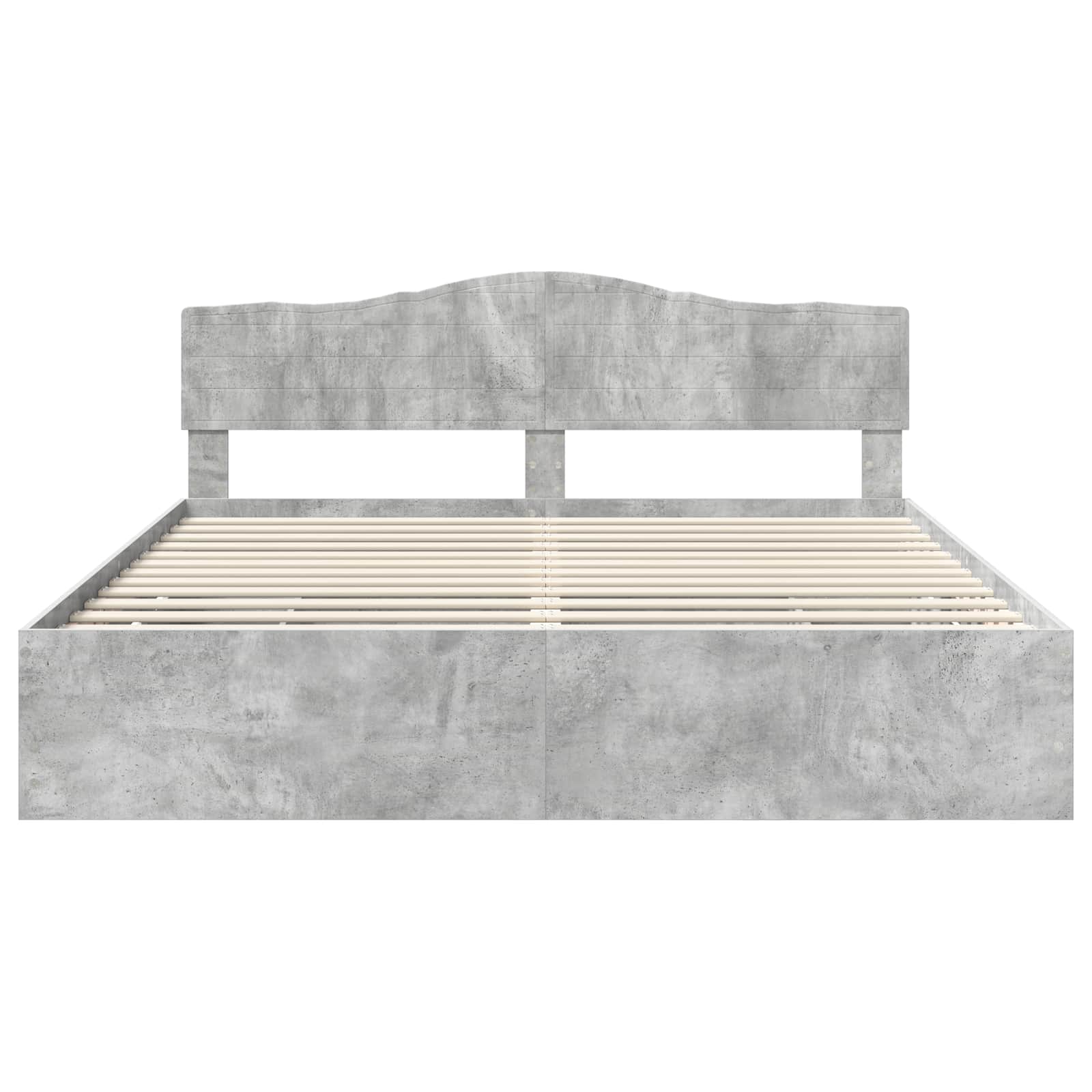 Struttura del letto con cassetto Grigio cemento 200 x 200 cm | homemem39