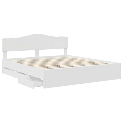 Struttura del letto Bianco 180 x 200 cm Legno Ingegnerizzato