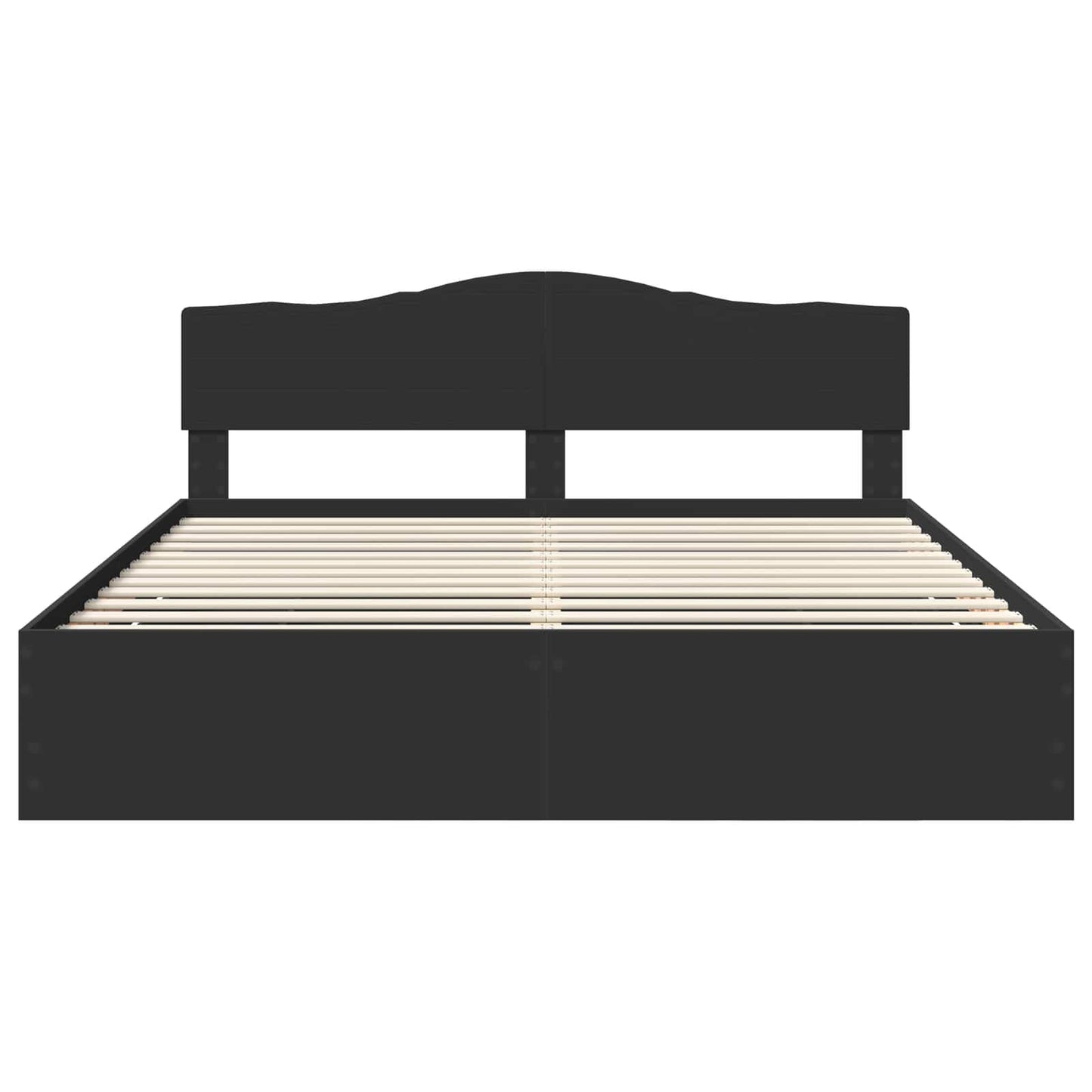 Struttura del letto Nero 180 x 200 cm Legno Ingegnerizzato | homemem39
