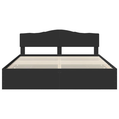 Struttura del letto Nero 180 x 200 cm Legno Ingegnerizzato | homemem39