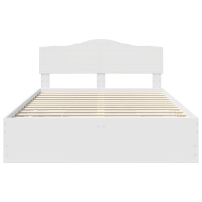 Struttura del letto Bianco 140 x 190 cm Legno Ingegnerizzato