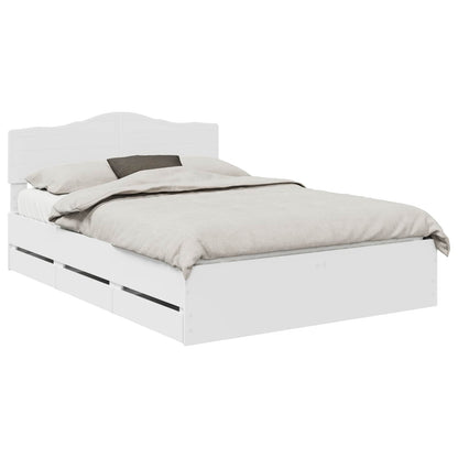 Struttura del letto Bianco 140 x 190 cm Legno Ingegnerizzato | homemem39