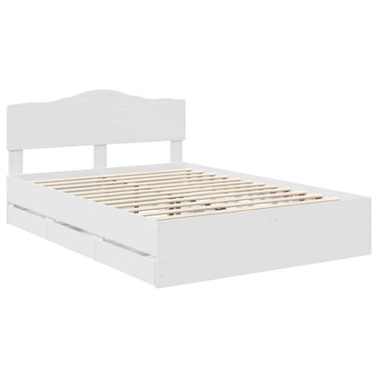 Struttura del letto Bianco 140 x 190 cm Legno Ingegnerizzato | homemem39