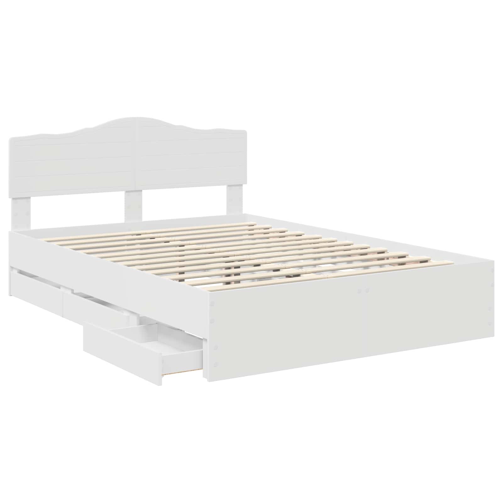 Struttura del letto Bianco 140 x 190 cm Legno Ingegnerizzato | homemem39