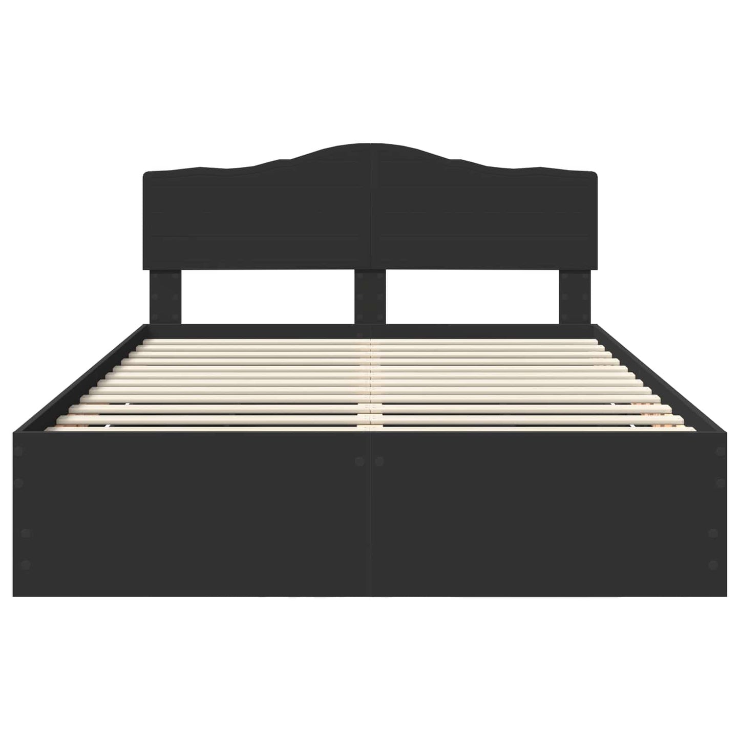 Struttura del letto Nero 140 x 190 cm Legno Ingegnerizzato | homemem39