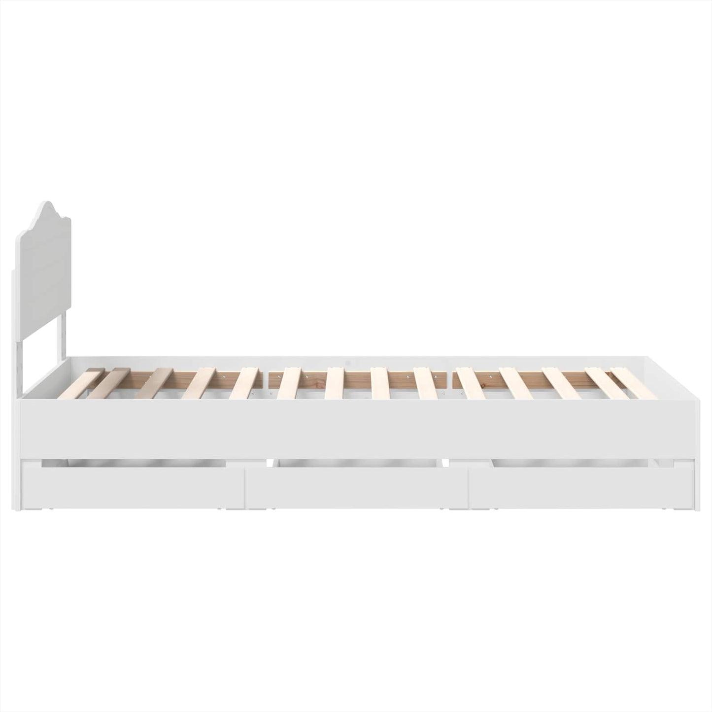 Struttura del letto Bianco 100 x 200 cm Legno Ingegnerizzato