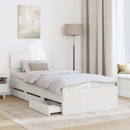 Struttura del letto Bianco 90 x 190 cm Legno Ingegnerizzato