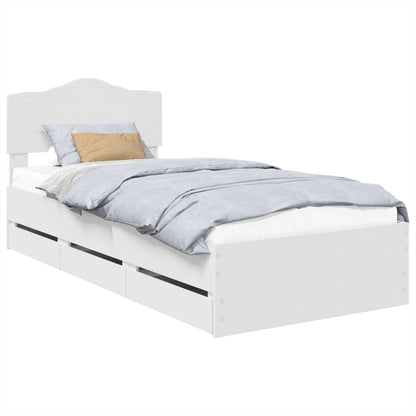 Struttura del letto Bianco 90 x 190 cm Legno Ingegnerizzato