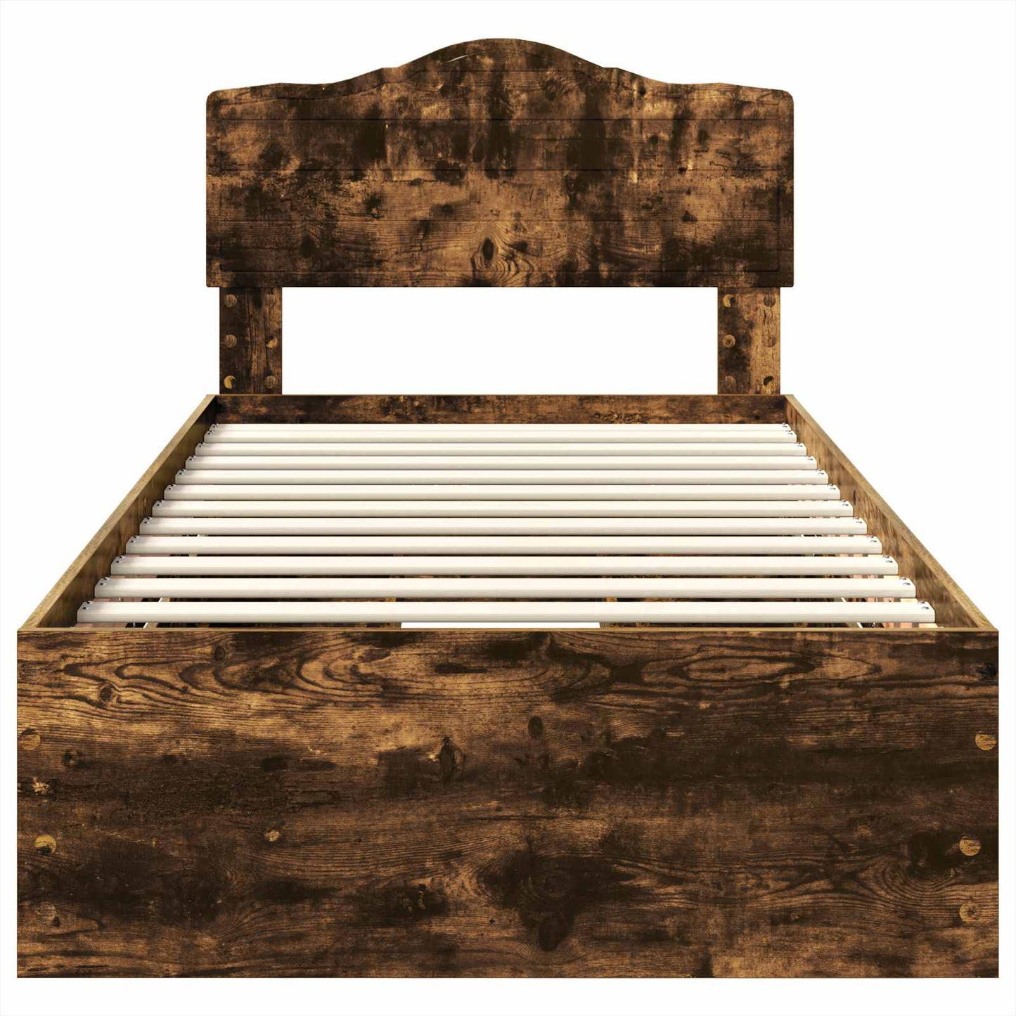 Struttura del letto con cassetto Rovere fumé 90 x 190 cm