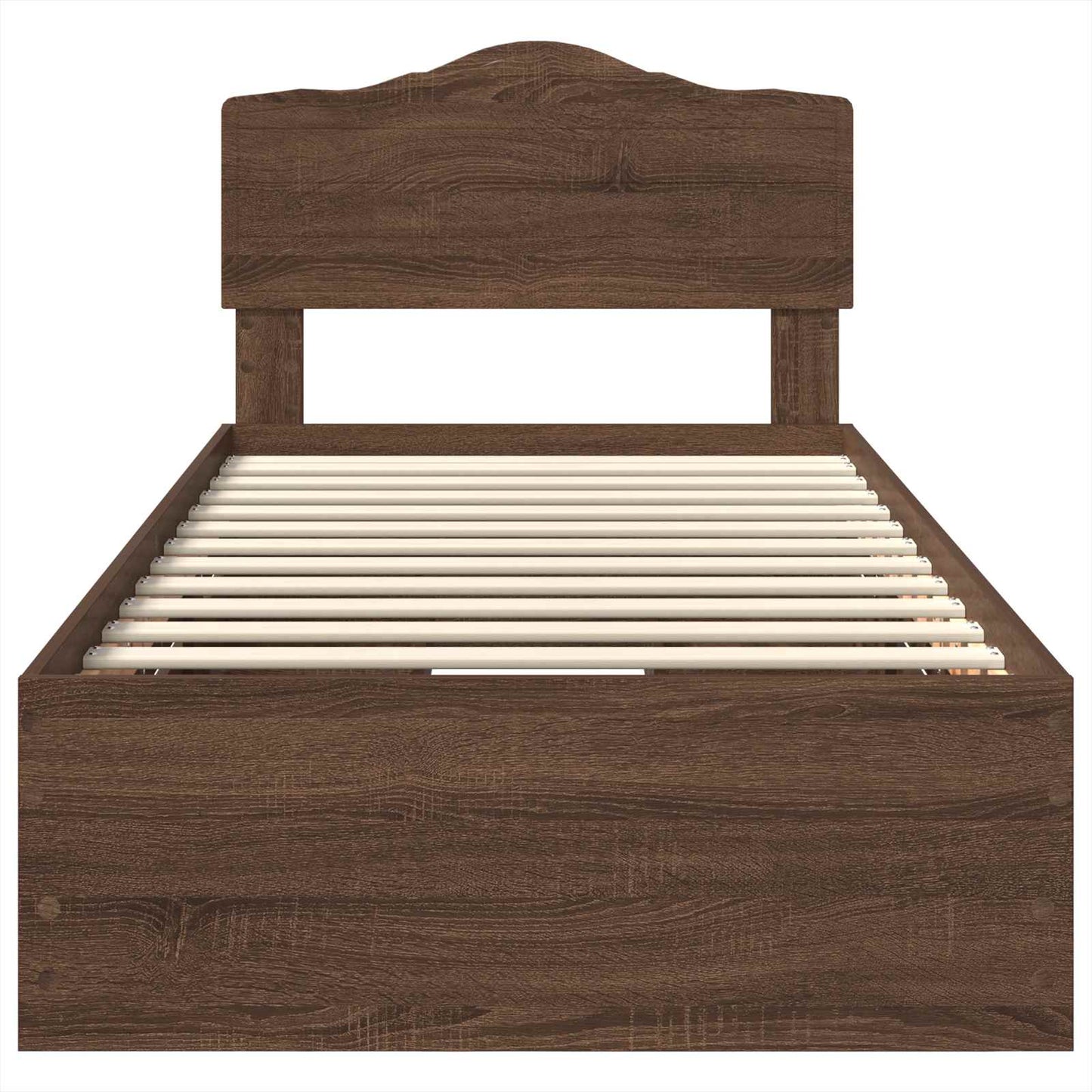 Struttura del letto con cassetto Rovere Marrone 90 x 190 cm
