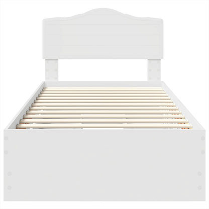 Struttura del letto Bianco 75 x 190 cm Legno Ingegnerizzato