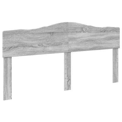 Letto con Contenitore con testiera Grigio Sonoma 200 x 200 cm | homemem39