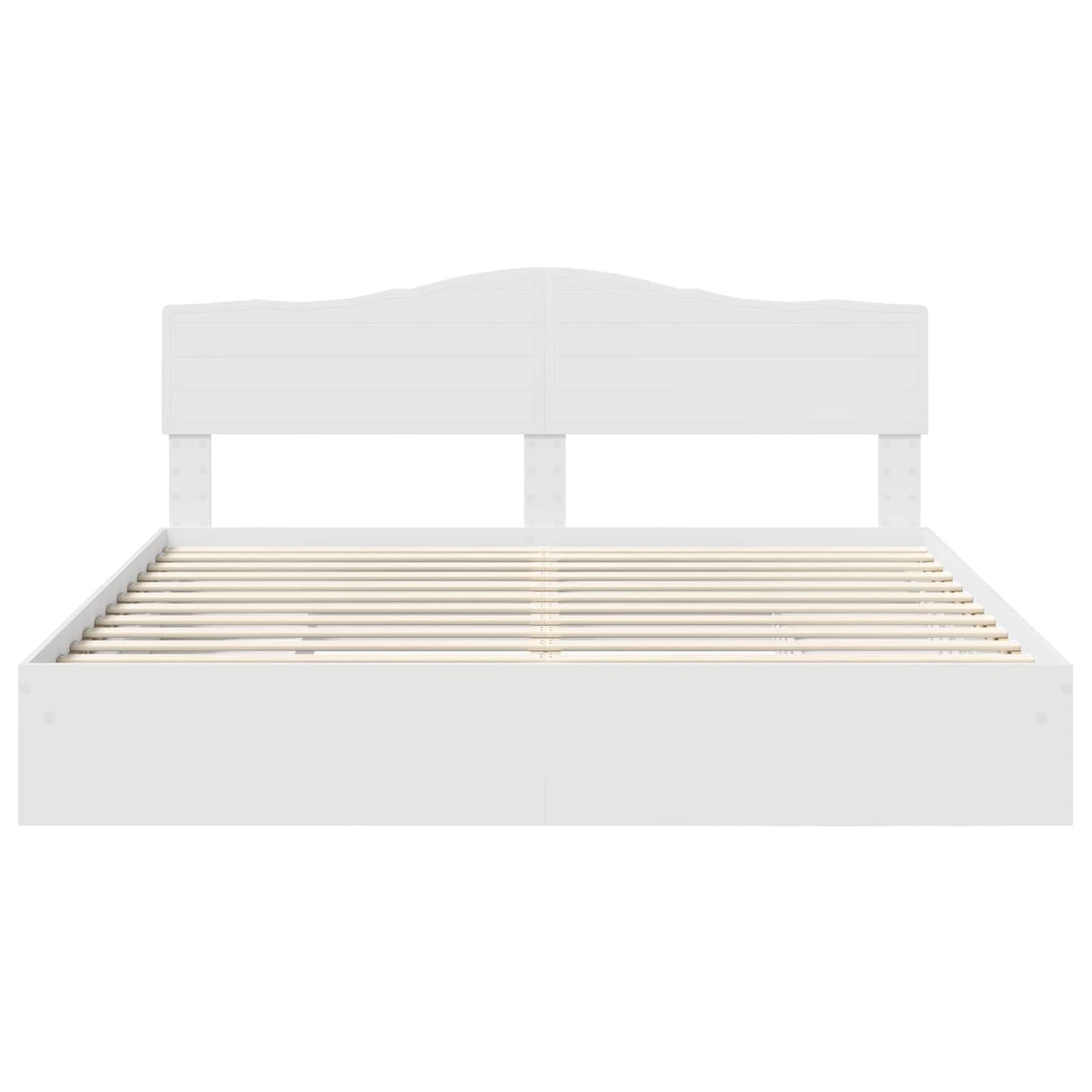 Letto con Contenitore Bianco 180 x 200 cm Legno multistrato | homemem39